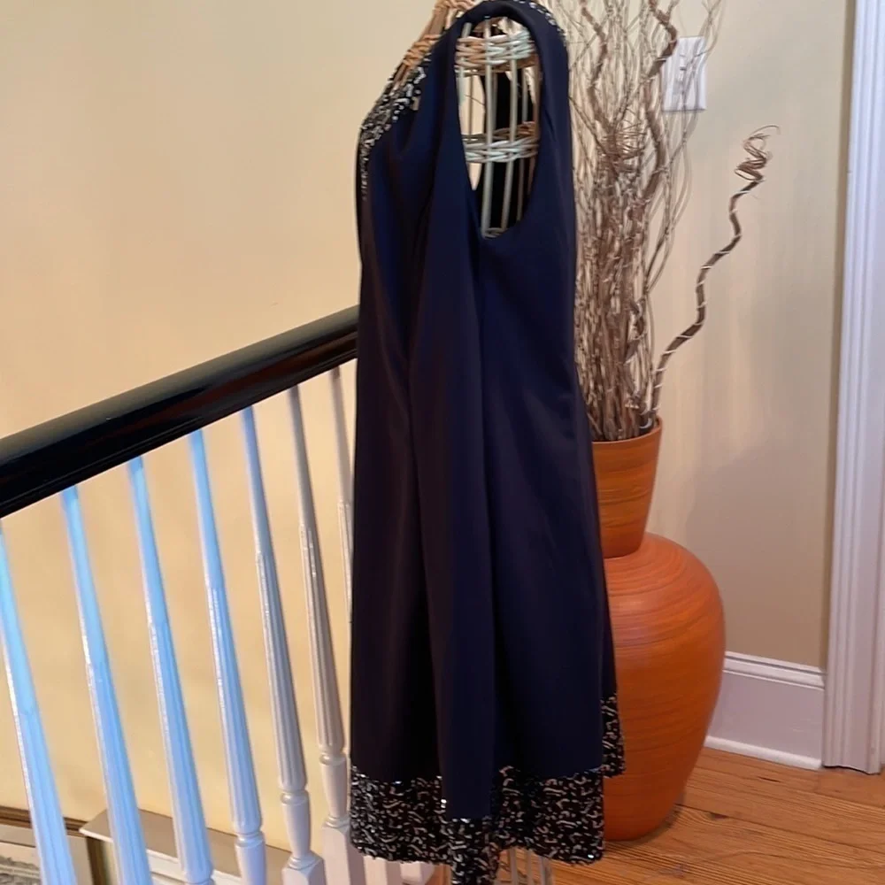 michel studio NWT ⭐️black dress with sequins